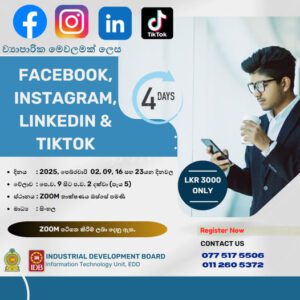 Digital Marketing Programme on Facebook, Instagram, LinkedIn & TikTok