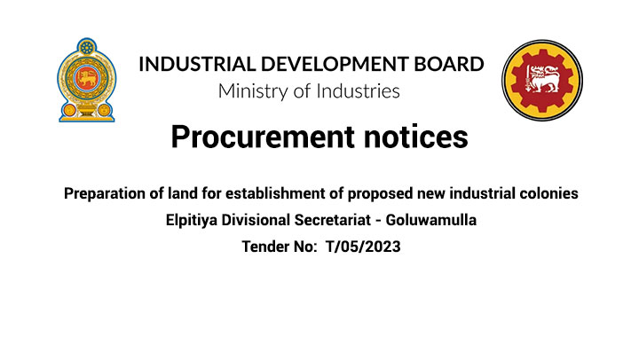 Preparation of land for establishment of proposed new industrial colonies – Elpitiya Divisional Secretariat Goluwamulla